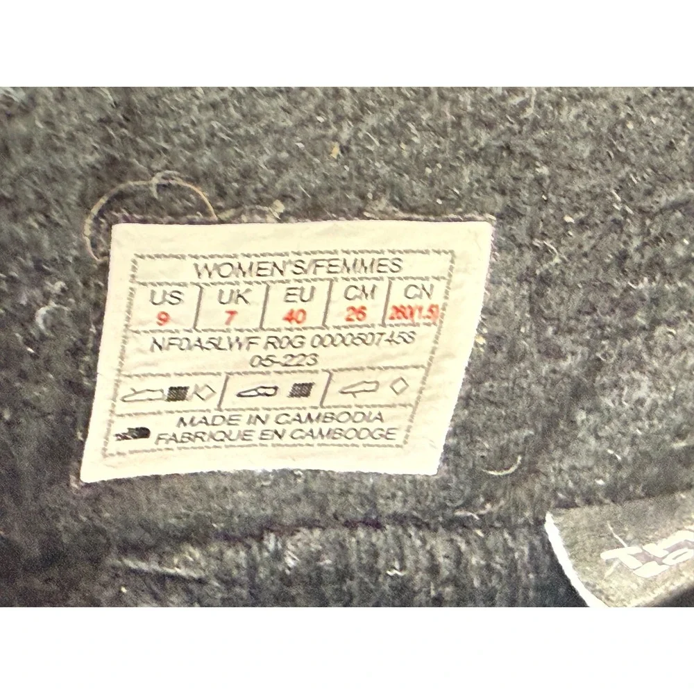 The North Face Women Black DryVent‎ Quilted Front Zip Boots NF0A5LWF US 9